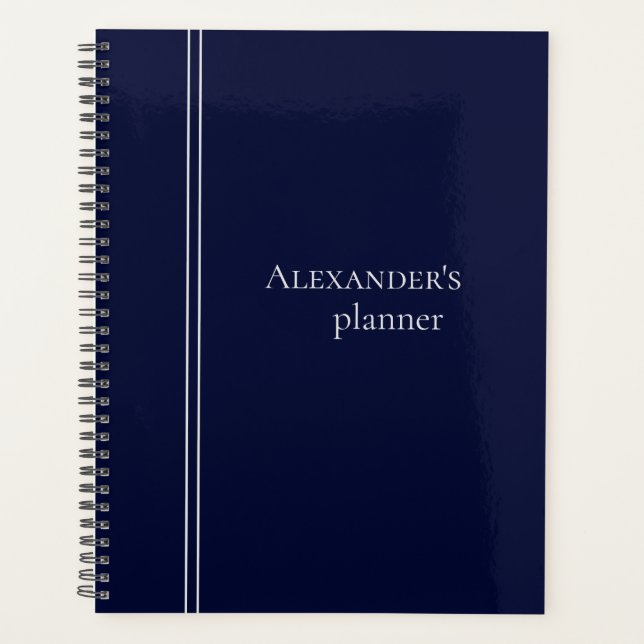 Royal Blue Colour Planner (Front)