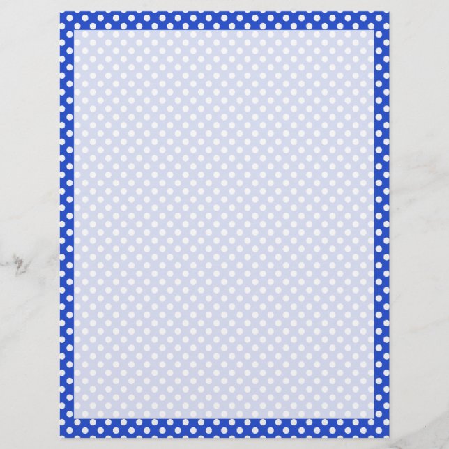 Royal Blue Combination Polka Dots by STaylor (Front)