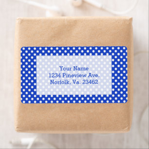 Royal Blue Combination Polka Dots by STaylor