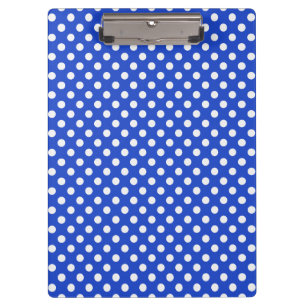 Royal Blue Combination Polka Dots by STaylor Clipboard