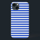 Royal Blue Combination Stripes by Shirley Taylor iPhone 13 Case<br><div class="desc">Royal blue combination stripes Case-Mate Barely There Galaxy Note 4 case. Click on the customise button to add your text. Image can be rotated or re-sized. Images Copyright © Shirley Taylor. All Rights Reserved.</div>