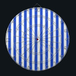 Royal Blue Combination Stripes by Shirley Taylor Dartboard<br><div class="desc">Royal blue combination stripes dartboard. Click on the customise button to add your text. Image can be rotated or re-sized. Images Copyright © Shirley Taylor. All Rights Reserved.</div>
