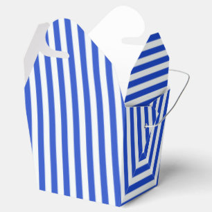 Royal Blue Combination Stripes by Shirley Taylor Favour Box
