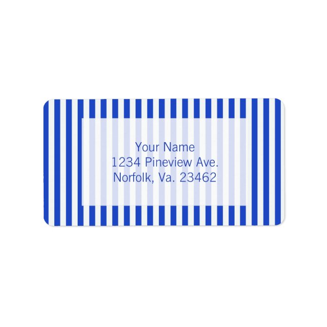 Royal Blue Combination Stripes by Shirley Taylor Label (Front)