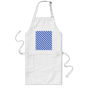 Royal Blue Combination Stripes by Shirley Taylor Long Apron