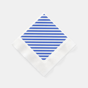 Royal Blue Combination Stripes by Shirley Taylor Napkin