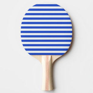 Royal Blue Combination Stripes by Shirley Taylor Ping Pong Paddle