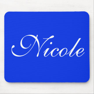 Royal Blue Customized Name Mouse Pad