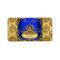 Royal Blue Damask Gold Crown Baby Shower Boy RB3
