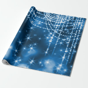 Royal blue diamond luxury  BIRTHDAY WEDDING WRAP Wrapping Paper
