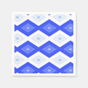 Royal blue diamond pattern napkin