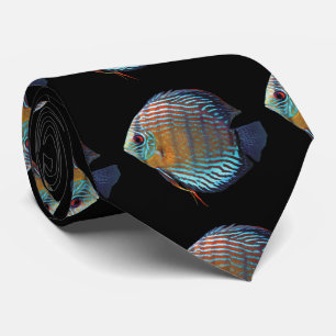Royal Blue Discus Tie
