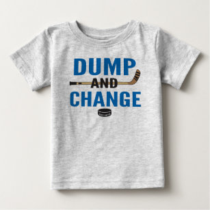 Royal Blue Dump and Change Hockey Baby Baby T-Shirt