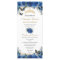 Royal Blue Floral Gold Quinceañera Order of Events