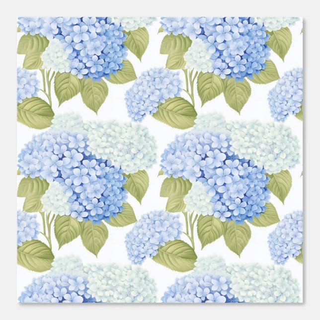 Royal Blue Florals Wallpaper (Front)