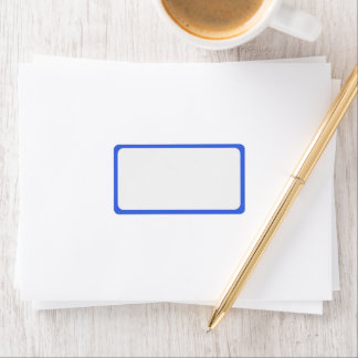 Royal Blue Frame Address Labels – Customisable