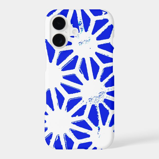Royal blue geometric pattern (Back)