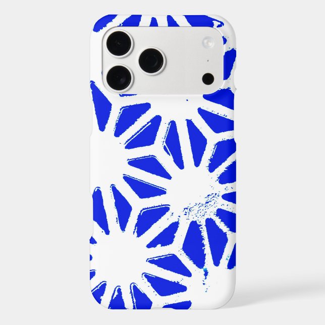 Royal blue geometric pattern (Back)