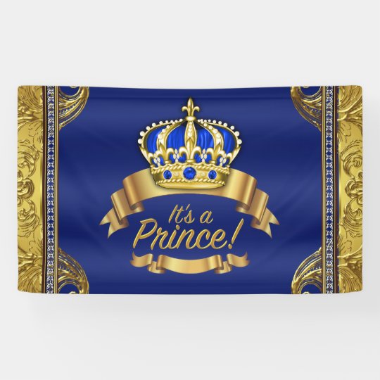 prince baby shower banner
