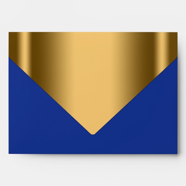 Royal Blue Gold Envelope (Front)