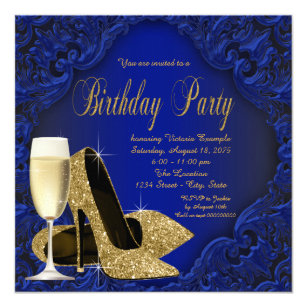 blue and gold birthday party