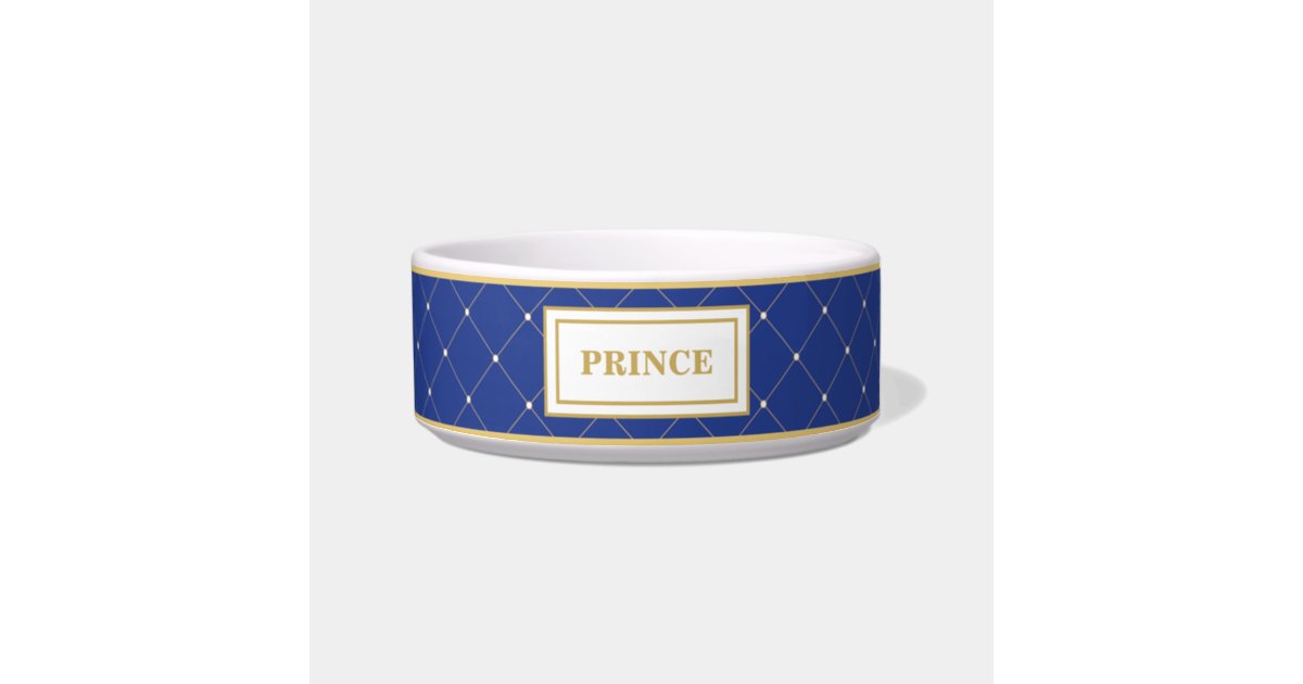  Royal  Blue Gold  Prince Cat  Dog Pet Bowl Zazzle com au