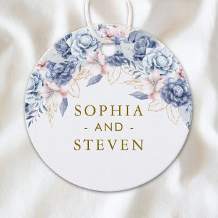 Royal Blue & Gold Wedding Favour Tags