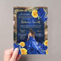 Royal Blue Grand Palace Quinceañera Princess