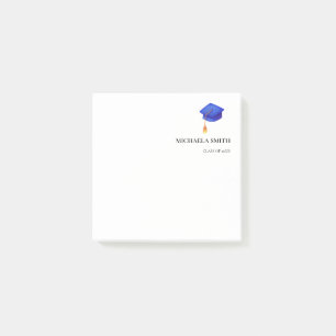 Royal Blue High School Personalised Graduation Post-it Notes