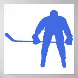 Royal Blue Hockey Poster
