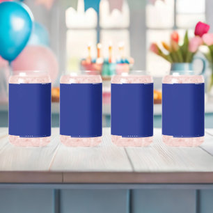 Royal Blue Holiday Elegance Can Glass