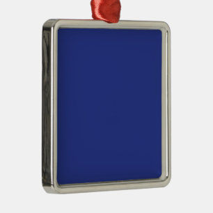 Royal Blue Holiday Elegance Metal Ornament
