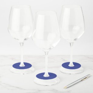 Royal Blue Holiday Elegance Wine Glass Tag