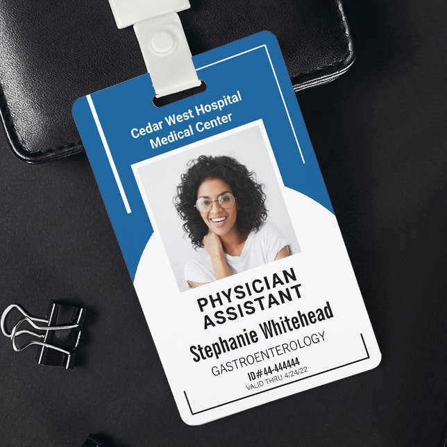 Royal Blue Hospital Medical Employee Photo ID Badge (Your photo ID employee badge is not just an identification tool, but a powerful communication medium)