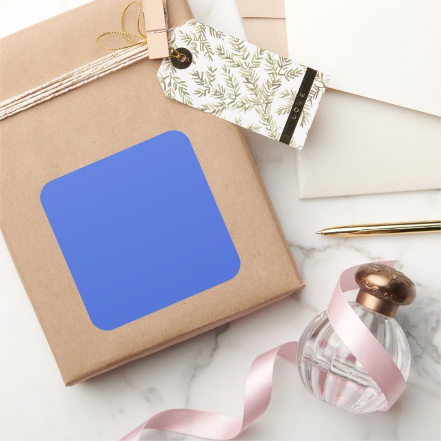 Royal Blue Large Square Sticker (Gifting)