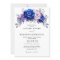 Royal Blue Lilac Purple Floral Wedding