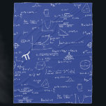 Royal Blue Math Equations Formulas Algebra Nerd Fleece Blanket<br><div class="desc">Cute blue school colours math fleece blanket with a pattern of mathematic formulas and equations. Great gift for math teachers and geeks. Illustrated by Patricia Alvarez.</div>