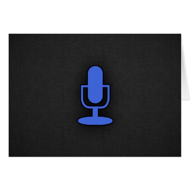 Royal Blue Microphone (Front Horizontal)