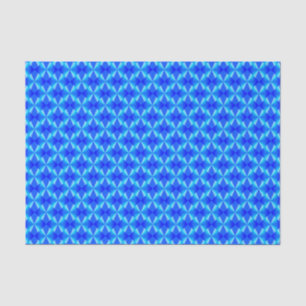 Royal Blue Modern Trendy Pattern Tissue Paper