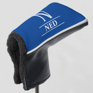 Royal Blue Monogrammed Putter Head Cover