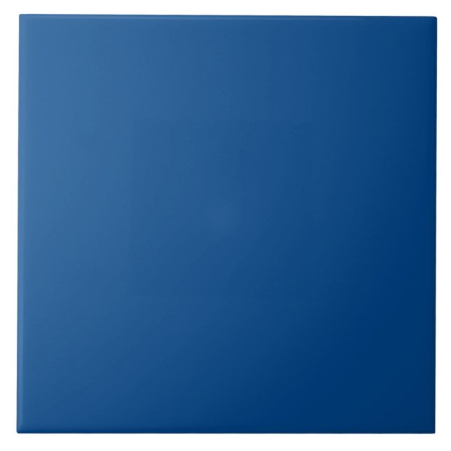 Royal Blue, Ocean Depth | #00458A Ceramic Tile (Front)