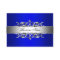 Royal Blue On Silver Elegant Business Card