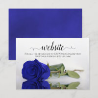 Royal Blue or Cobalt Rose Elegant Wedding Website