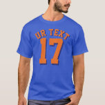 Royal Blue & Orange Adults | Sports Jersey Design T-Shirt<br><div class="desc">Royal Blue & Orange Adults | Sports Jersey Design • Mens Jersey T-Shirt</div>