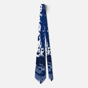 Royal Blue Paint Splatter Party Gift - Tie
