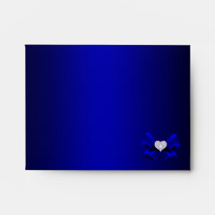 Royal Blue Peacock Note Envelope