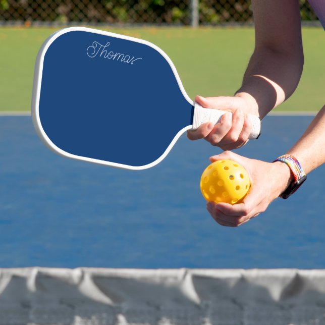 Royal Blue Personalised Pickleball Paddle (Insitu)
