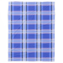 Royal Blue Plaid Seamless Pattern