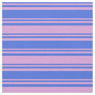 Royal Blue & Plum Coloured Pattern Fabric