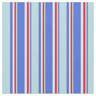 Royal Blue, Powder Blue, Red, and White Coloured Fabric